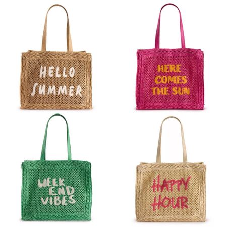 Straw tote bags! 💞

#LTKfindsunder50 #LTKtravel #LTKitbag