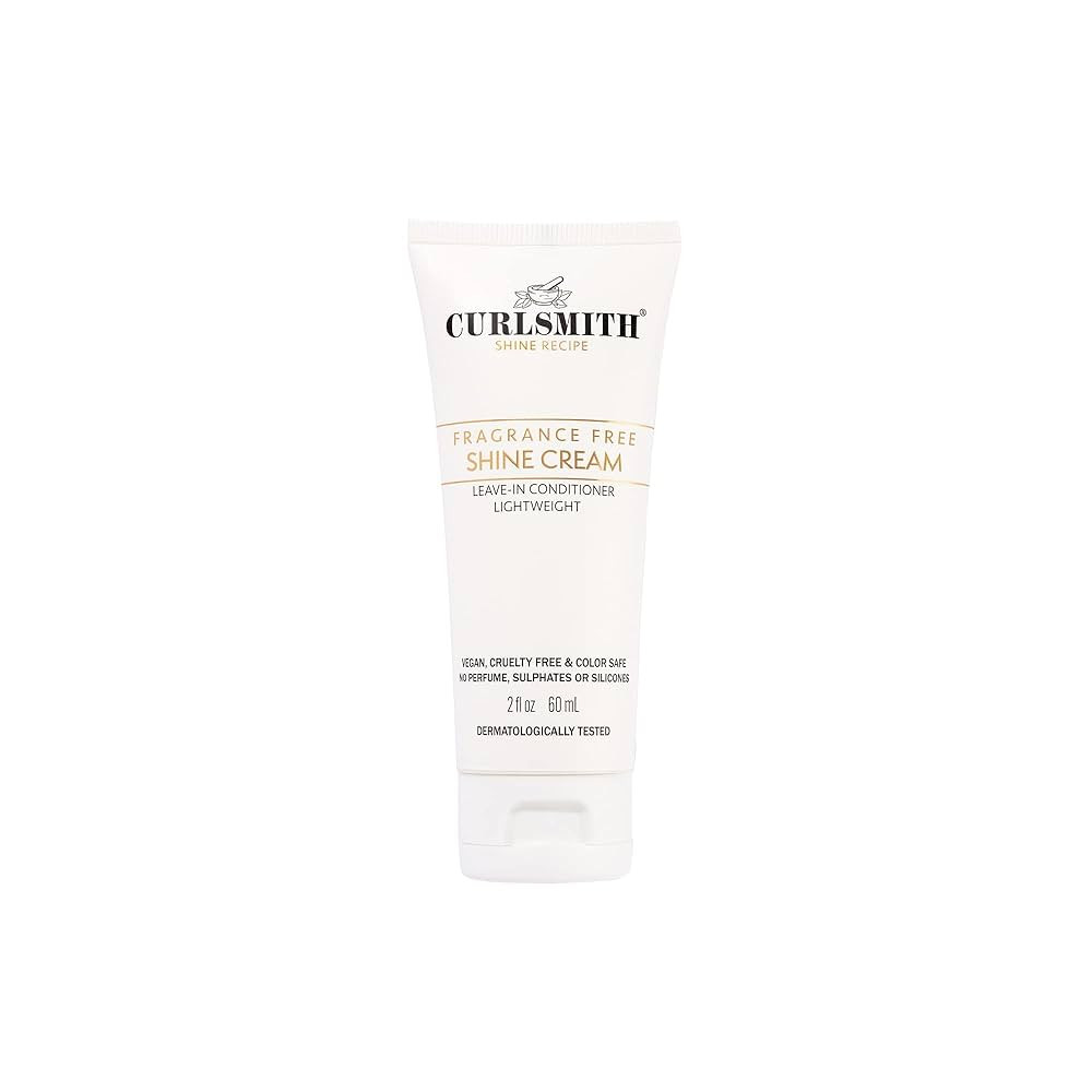 CURLSMITH - Shine Cream, Leave-In Conditioner, Moisturising, Sensitive, Fragrance Free for All Cu... | Amazon (US)