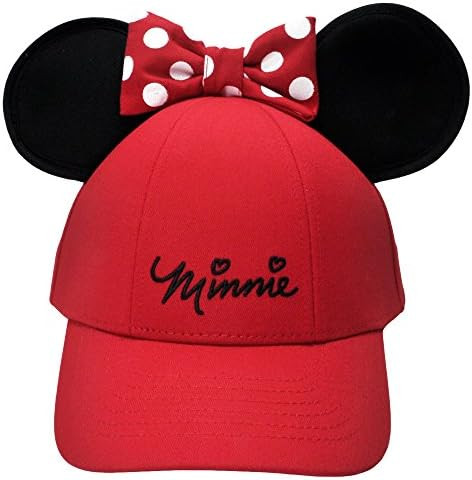 Disney Minnie Mouse Girls Youth Ears Cap, Red | Amazon (US)