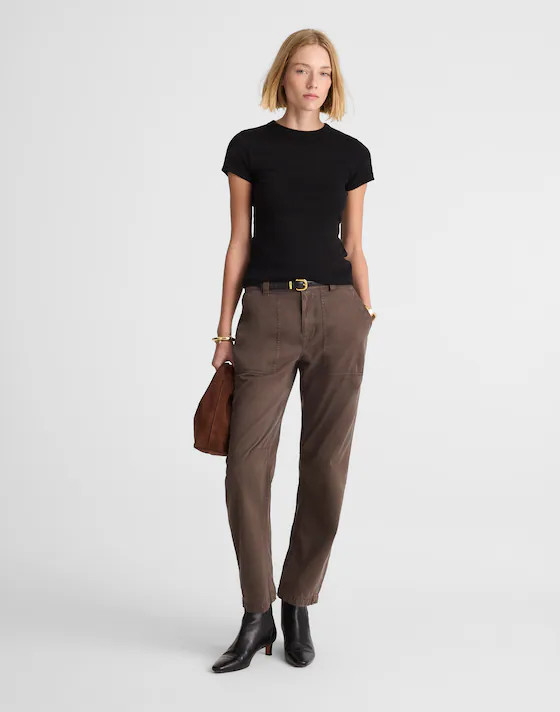 The '90s Crewneck Tee in Compact Cotton | Madewell