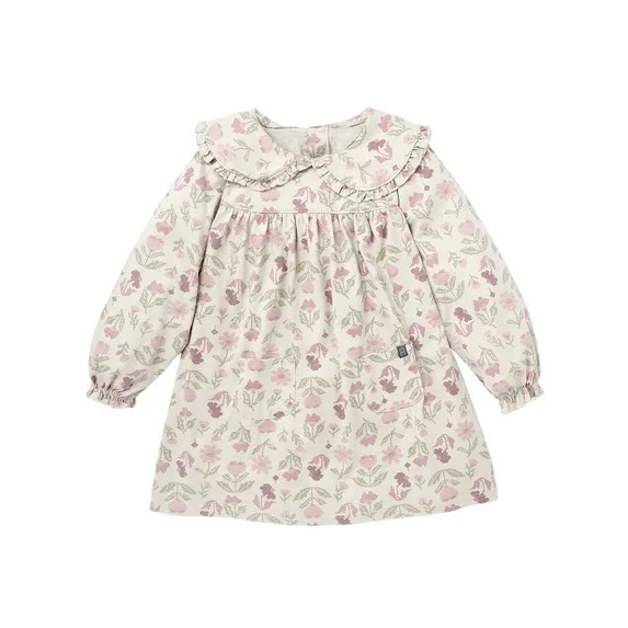 Modern Moments by Gerber Toddler Girl Ruffle Dress with Collar, Sizes 12M-5T | Walmart (US)