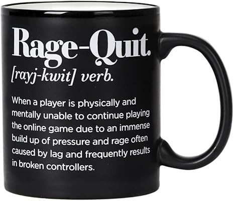 Gamer Gifts for Men, Teen Boys, Him, Boyfriend, Husband, Kids, Women - Rage Quit - Gaming Birthda... | Amazon (US)