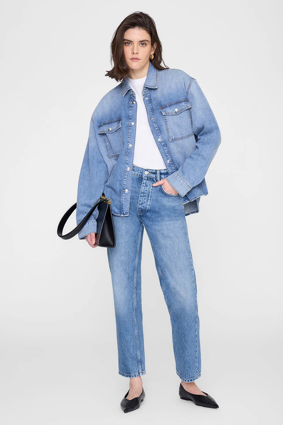 Paxton Shirt - Tidal Blue | Anine Bing