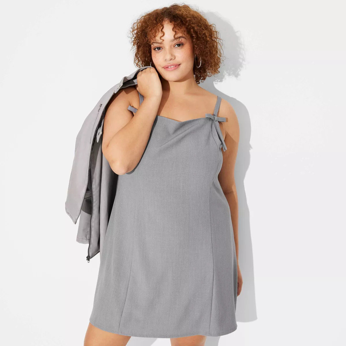 Women's Mini Shift Dress - Wild Fable™ Gray XXL | Target