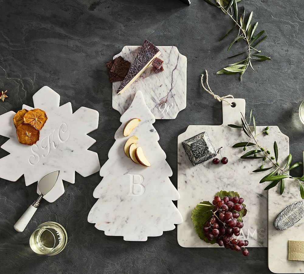 Marble Snowflake Cheese Board | Pottery Barn (US)