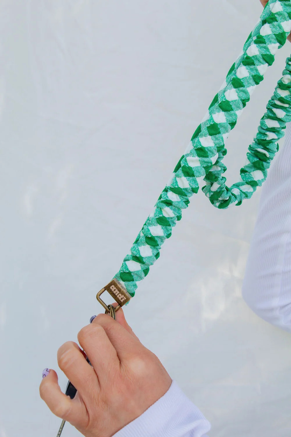 Kelly Green Checkered Lanyard | Shop Andi