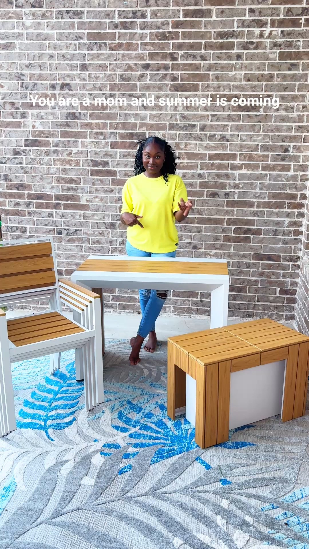 So ready for some Alfresco dining with my new transformer table set 

#LTKFamily #LTKSummerEdit #LTKHome