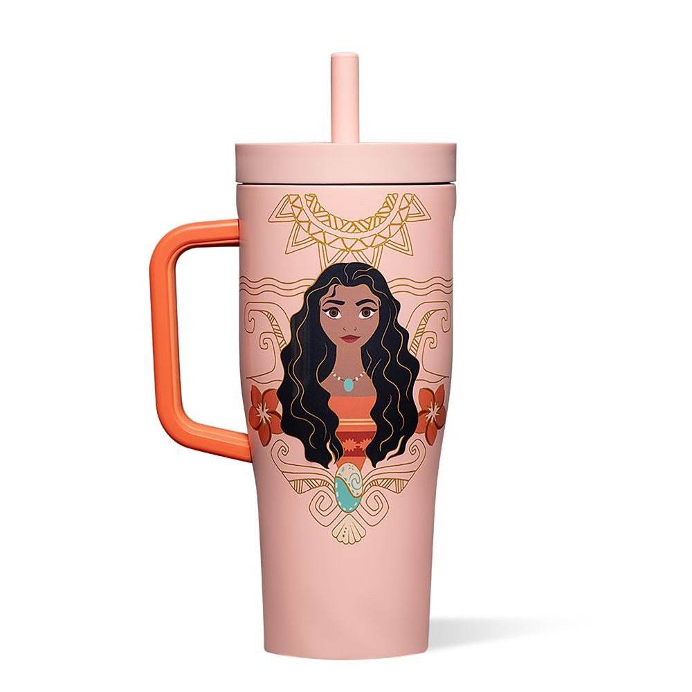 Moana Stainless Steel Cruiser Cup with Straw by Corkcicle \u2013 Disney Princess | Disney Store