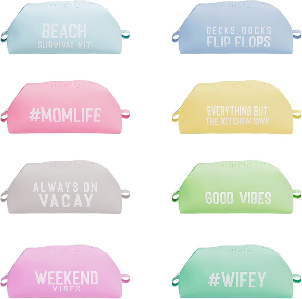 Simply Southern Women's Cosmetic Cosmo Silicone Bag (Beach) | Amazon (US)