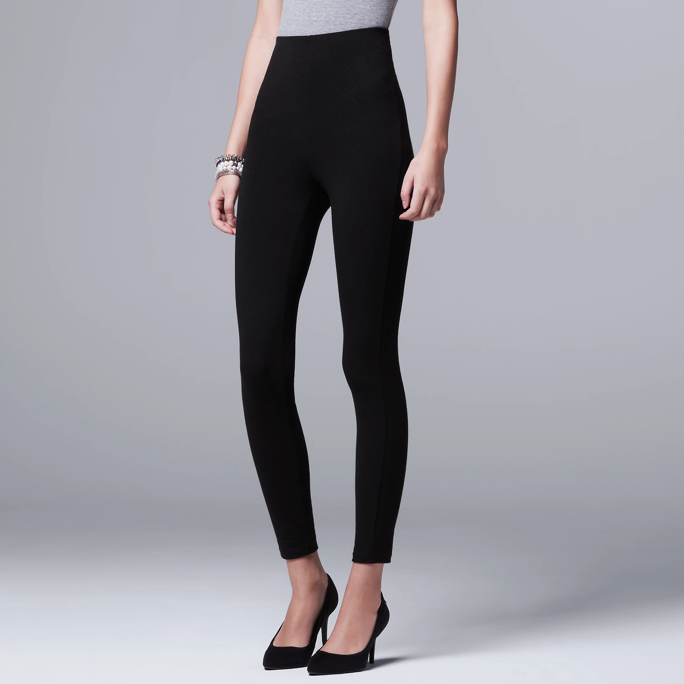 Women's Simply Vera Vera Wang High-Waisted Shaping Leggings | Kohl's