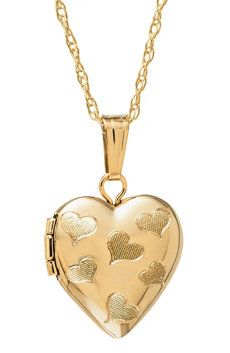 14k Gold Heart Locket Necklace | Nordstrom