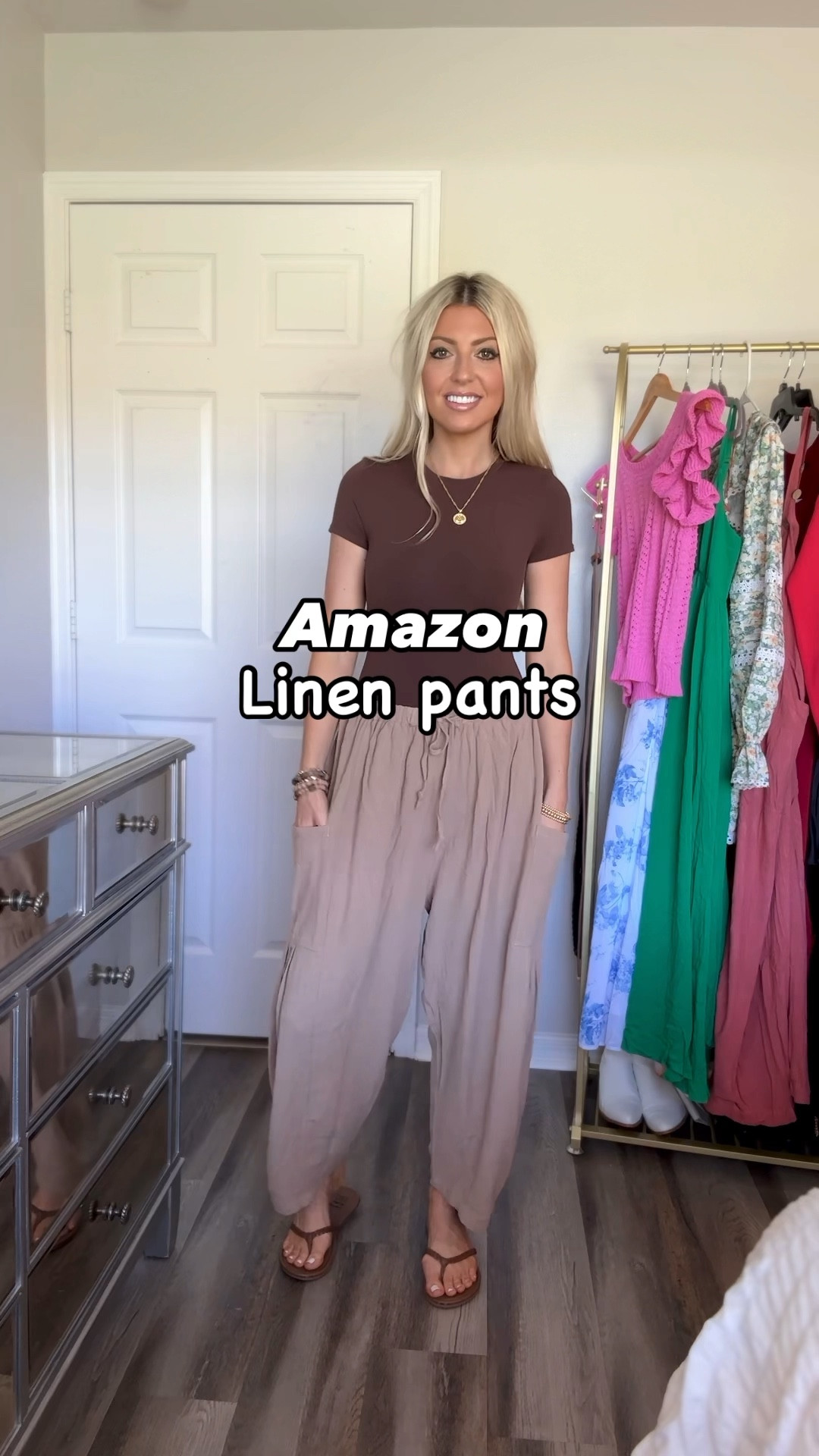 The comfiest linen pants for Spring & Summer! So comfy & lightweight! On sale and under $30! Also this double lined tee is the best basic, it’s under $25 and this purse is under $30.

Linen pants | double lined t shirt | effortless | basic | Spring casual style | Amazon outfit | neutral fashion | Casual look | outfit inspo | affordable fashion | vacation look | outfit ideas | weekend outfits | purse 

#linenpants #casualchic #effortlessfashion #everydaystyle #casualfashion #linen #neutralstyle #springfashion #neutraloutfit #doublelinedtee #purse #springaccessories #amazonfashion #amazonfashionfinds #affordableoutfit #resortoutfit #amazonfashionfavorites #everydayoutfit #founditonamazon #womenfashion #fashionreels #instafashion #resortwear #ootdfashion #amazoninfluencer #lookforless #beachstyle #vacationstyle

#LTKsalealert #LTKfindsunder50 #LTKitbag