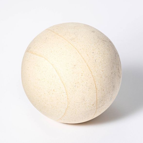 4" Decorative Stone Wood Ball Natural - Threshold™ designed with Studio McGee | Target