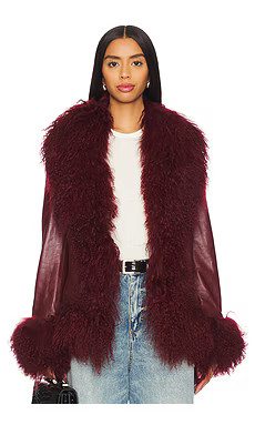 Dorothy Leather Coat With Fur Trim
                    
                    Susanna Chow | Revolve Clothing (Global)