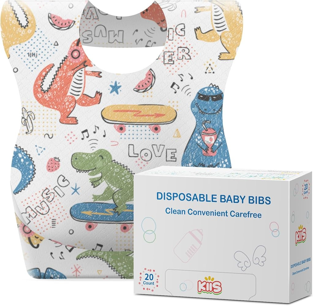 KIIS Disposable Baby Bibs for Baby Boys and Girls - Individually Packaged - Hygienic, Soft and Le... | Amazon (US)