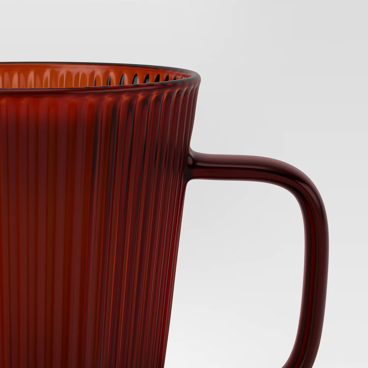 14.3oz Colored Glass Mug Brown - Threshold™ | Target