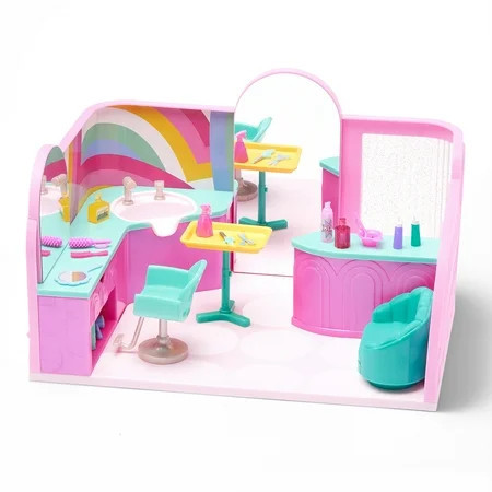Hey Bestie 19pc Hair Salon Playset for Small Dolls (5.5-inch) with Accessories, Kids 3 Years & up | Walmart (US)