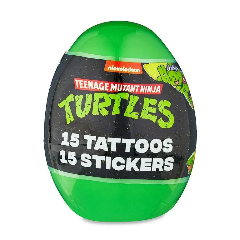 Teenage Mutant Ninja Turtles Easter Egg, Stickers, Tattoos, Egg Hunt, 30 Count - Walmart.com | Walmart (US)