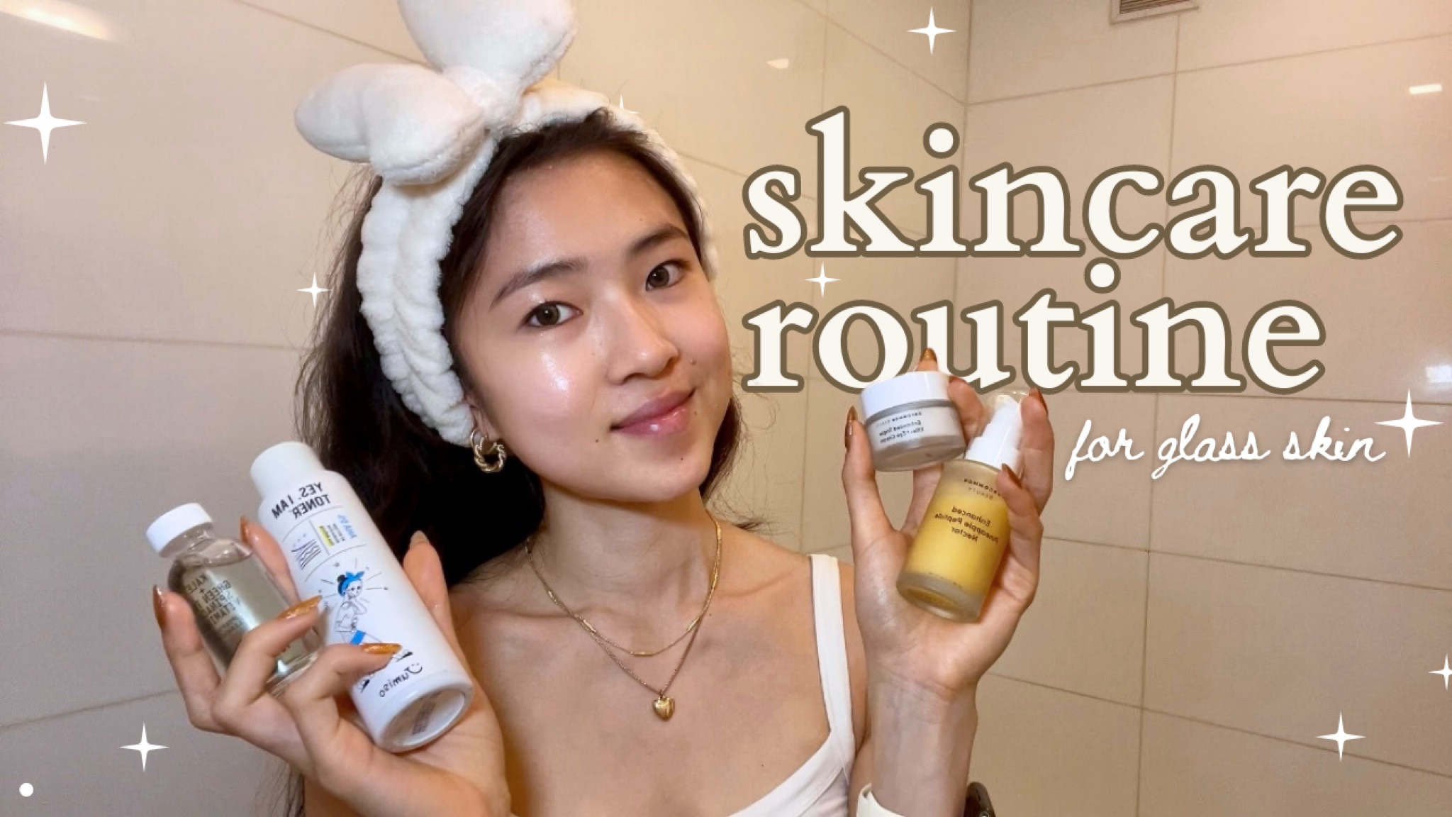 Here are the products I used from my recent skincare routine video 💖🥰