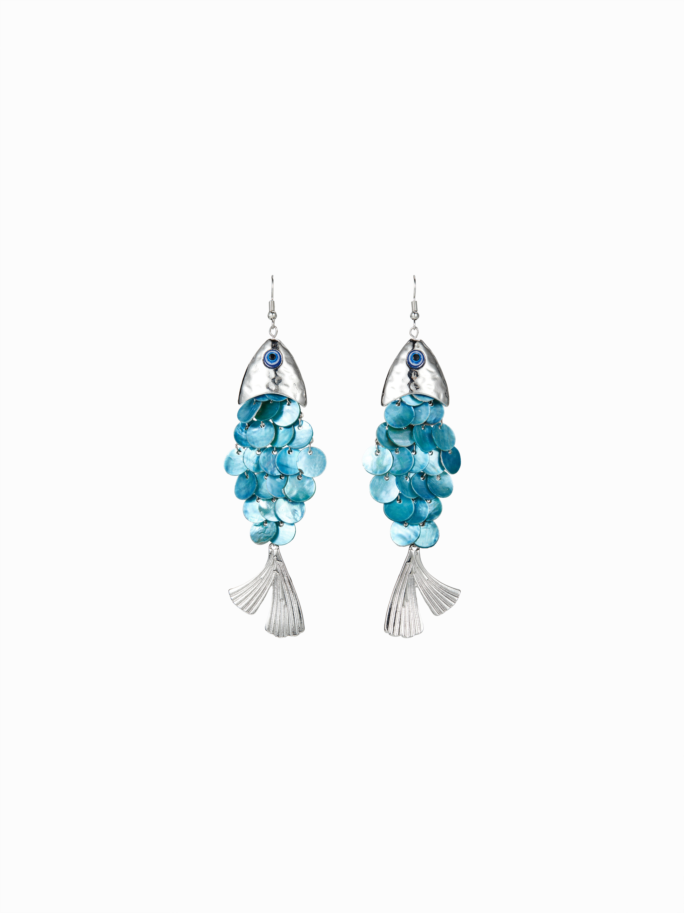 FISH & SEQUIN DROP EARRINGS | Cider