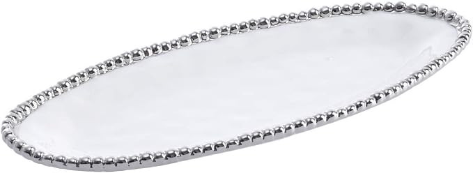 Pampa Bay Serving Piece (White and Silver, Small) | Amazon (US)