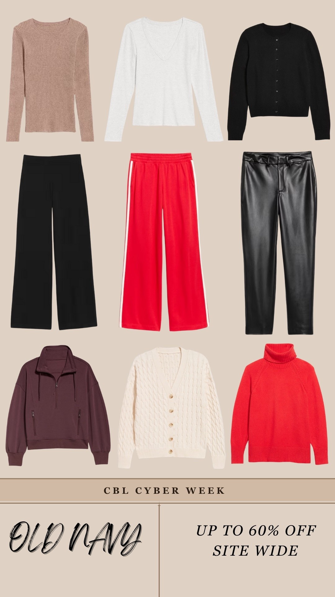 Old Navy is up to 60% off right now! Comfy athleisure tops, sweaters, loungewear, basics —  

#LTKCyberWeek