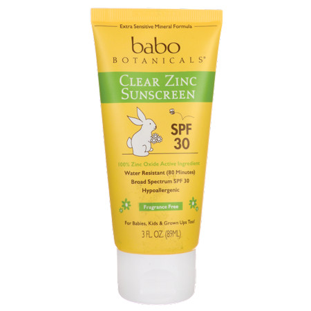Babo Botanicals Clear Zinc Sunscreen Spf 30 - Fragrance Free 3 fl oz Lotion | Walmart (US)