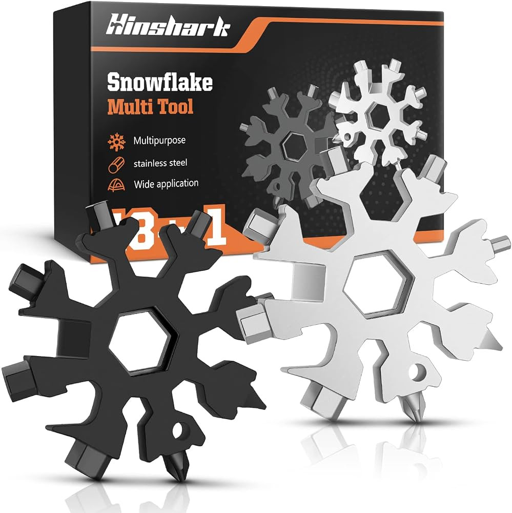 Gifts for Men Dad Him, Mens Stocking Stuffers 18-in-1 Snowflake Multitool, Mens Gifts for Christm... | Amazon (US)