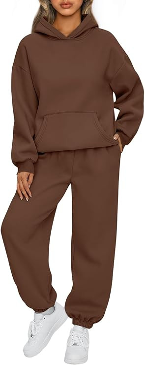 AUTOMET Womens 2 Piece Outfits Lounge Hoodie Sweatsuit Sets Oversized Sweatshirt Baggy Fall Fashi... | Amazon (US)
