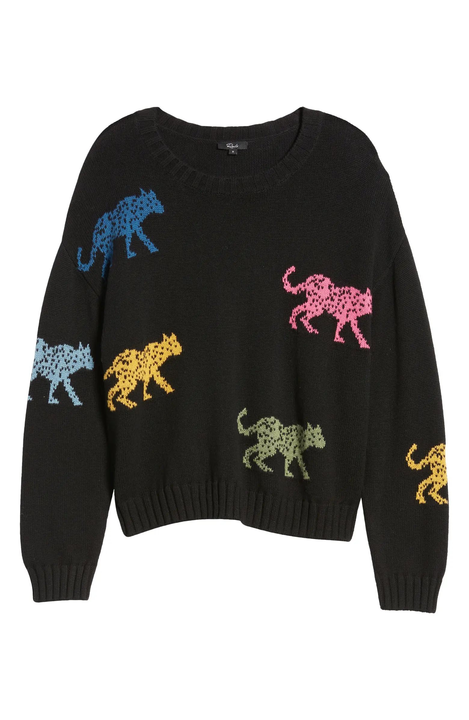 Perci Leopard Cotton & Cashmere Sweater | Nordstrom