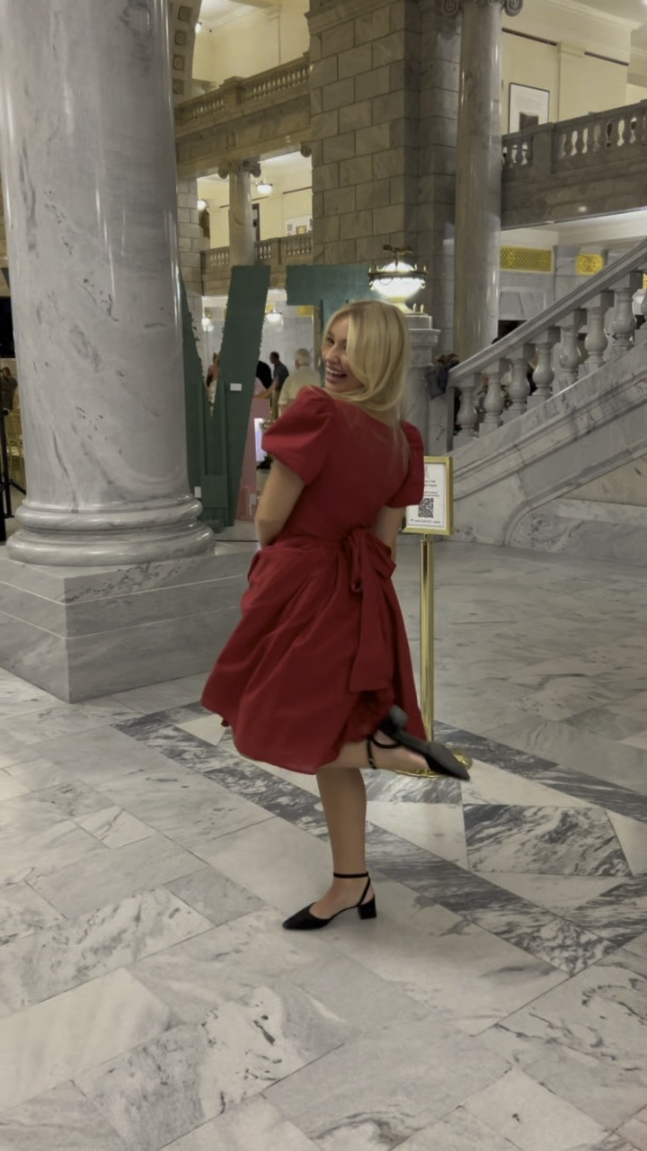 The perfect festive dress for the Christmas season!! Ties in the back with a beautiful bow🎀

#LTKSaleAlert #LTKHoliday #LTKSeasonal