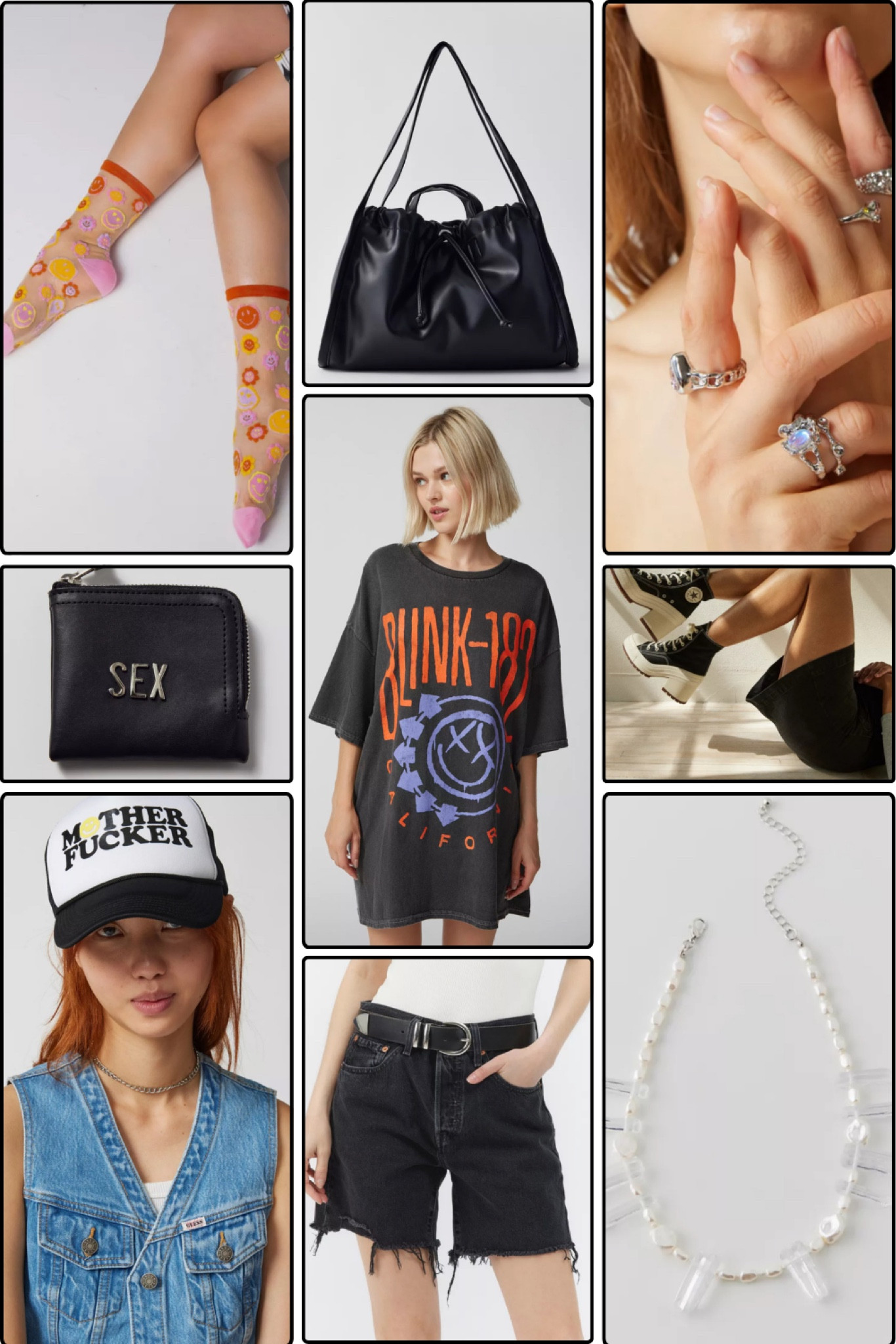 urban outfitters inspo | oversized tee | trucker hat | punk clothing inspo | casual wear | street wear 