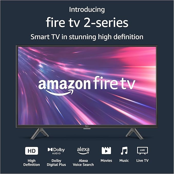 Amazon Fire TV 32" 2-Series HD smart TV with Fire TV Alexa Voice Remote, stream live TV without c... | Amazon (US)