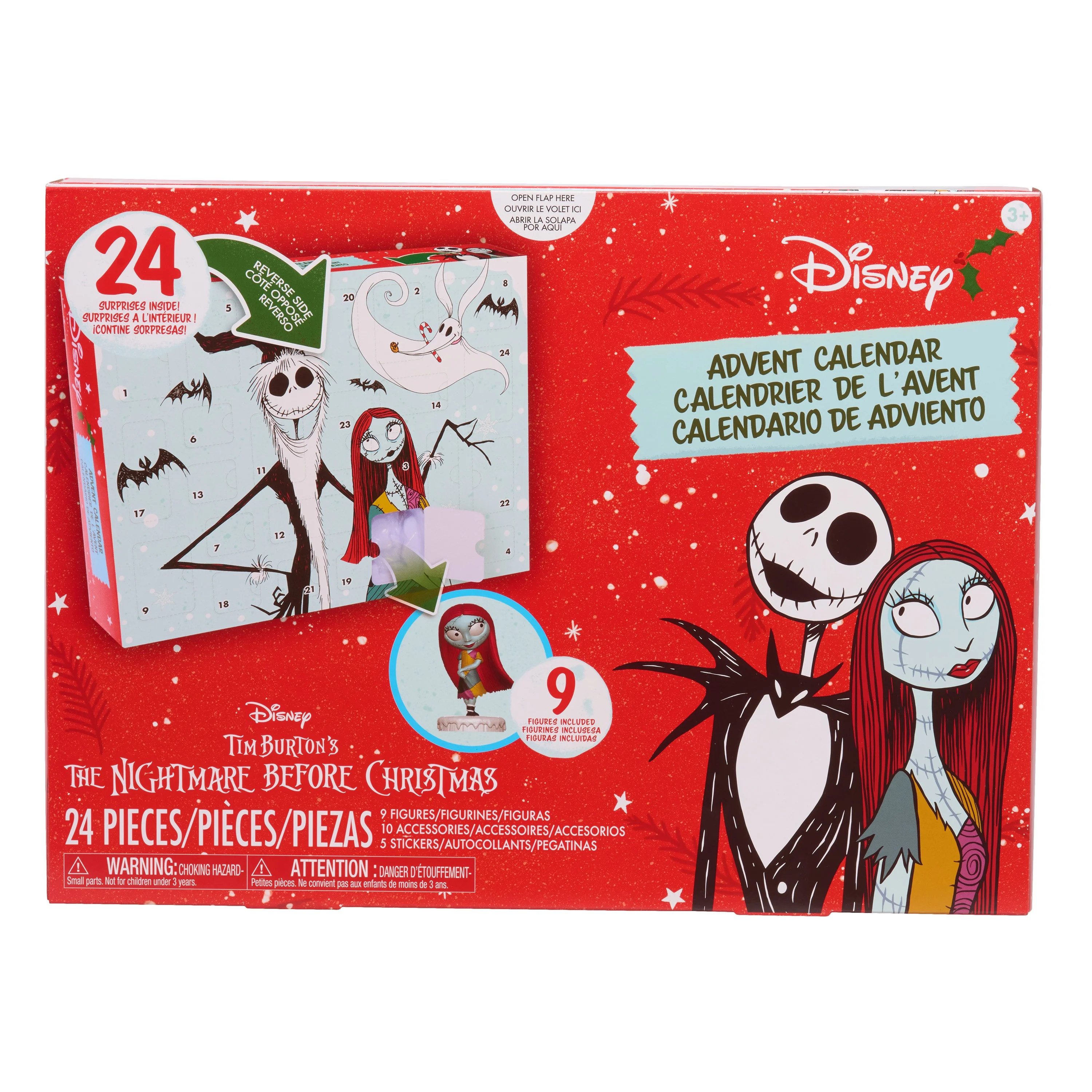 Disney Tim Burton's The Nightmare Before Christmas Advent Calendar, 24 Surprises, Ages 3 and up | Walmart (US)