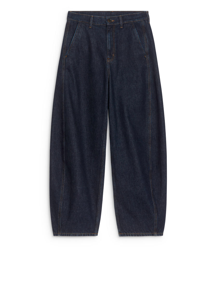 Jeans Mit Barrel Legs - Blau | ARKET (EU)