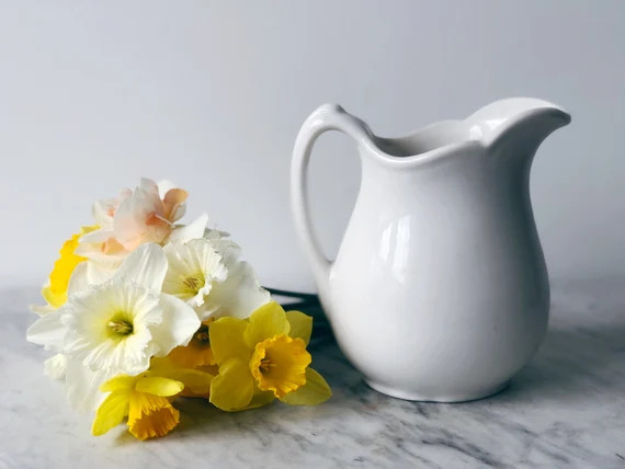 Farmhouse Ironstone Pitcher | Etsy | Etsy (US)