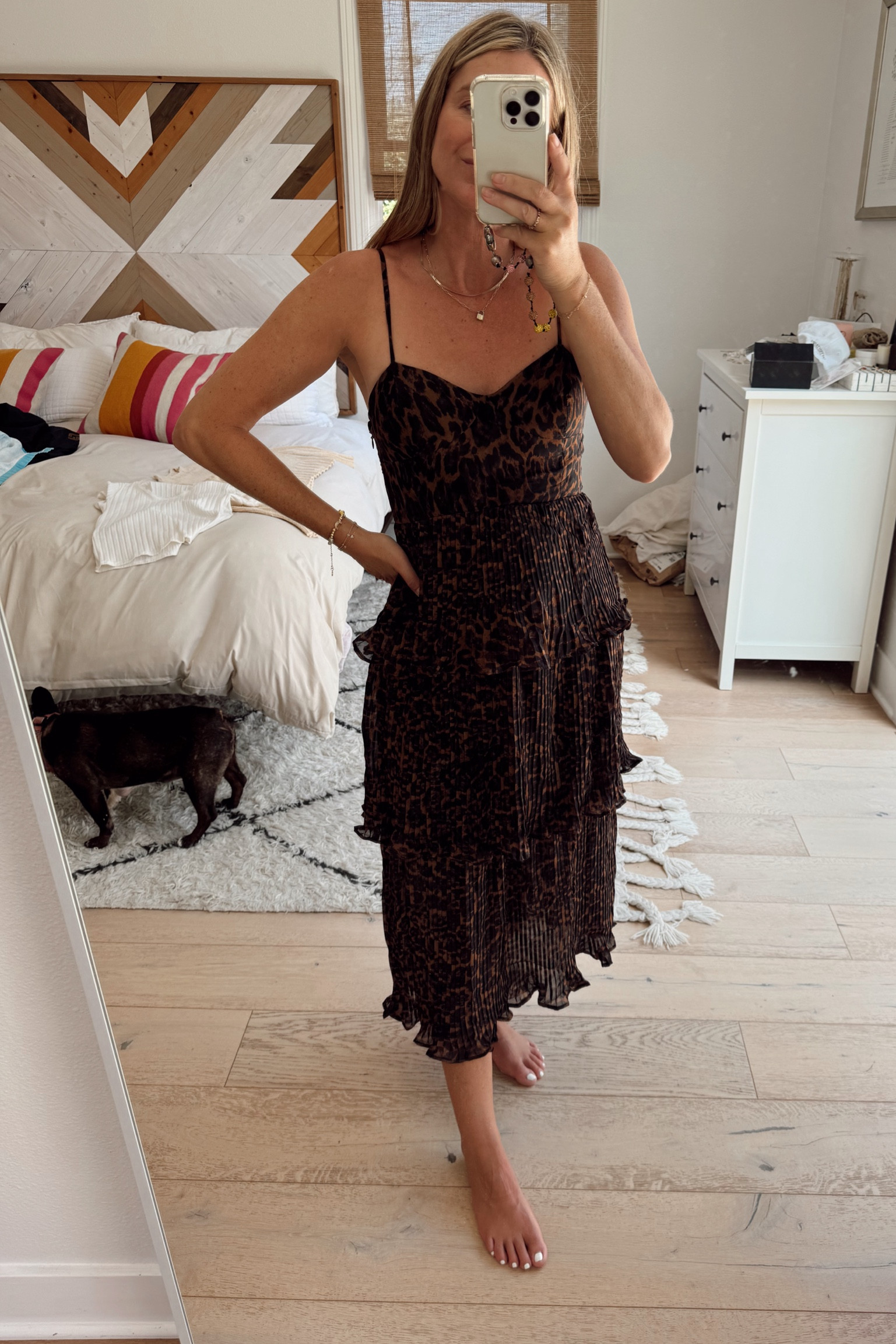 Leopard print tiered dress. Perfect for fall and winter cocktail events  

#LTKSeasonal #LTKWedding #LTKStyleTip