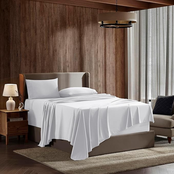 Nestl Queen Sheet Set - Luxury 1800 Ultra-Soft Microfiber Bed Sheets - Double Brushed - Deep Pock... | Amazon (US)