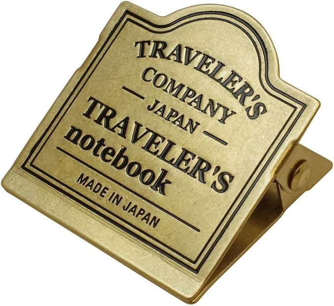 Traveler's Notebook Brass Clip TRC Logo Pattern 43089006 | Amazon (US)