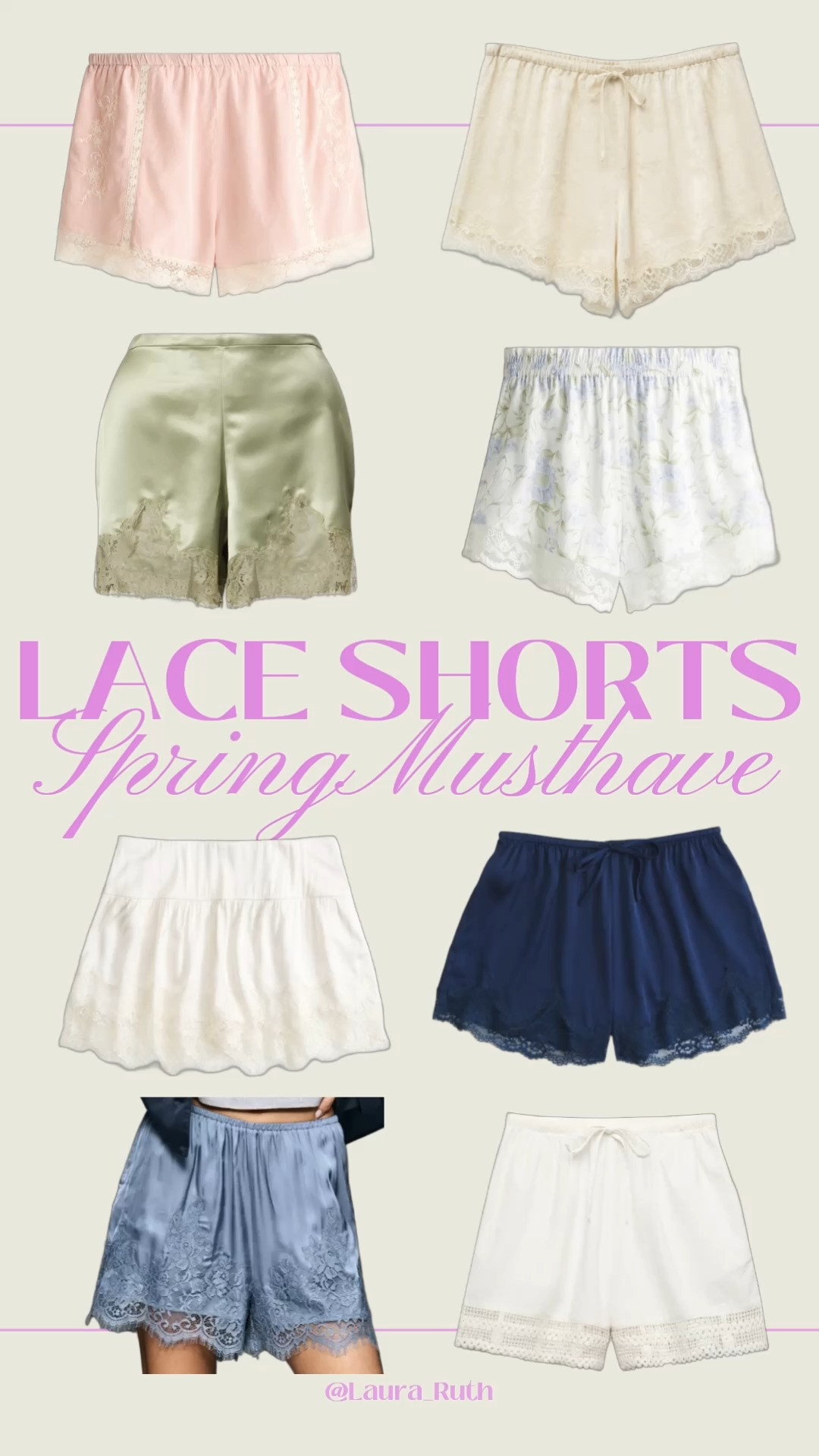 Spring must-have: lace shorts 🤍 Pair with a suede jacket, classic tee or soft knit for the perfect elevated date night or cocktails with the girls. 🌸🍸 

 

#LTKuk #LTKspring #LTKdatenight