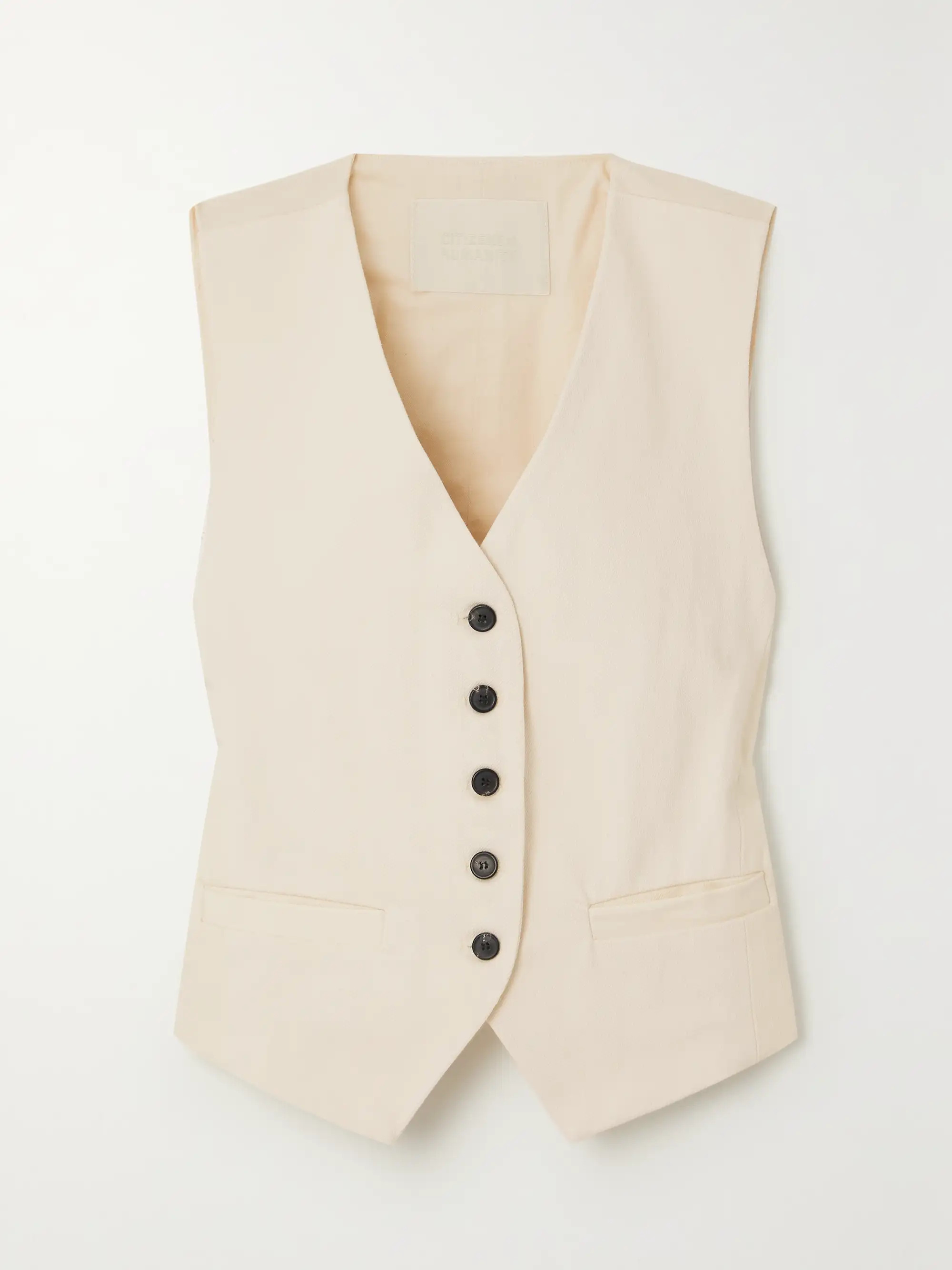 Sierra cropped cotton-twill vest | NET-A-PORTER (UK & EU)