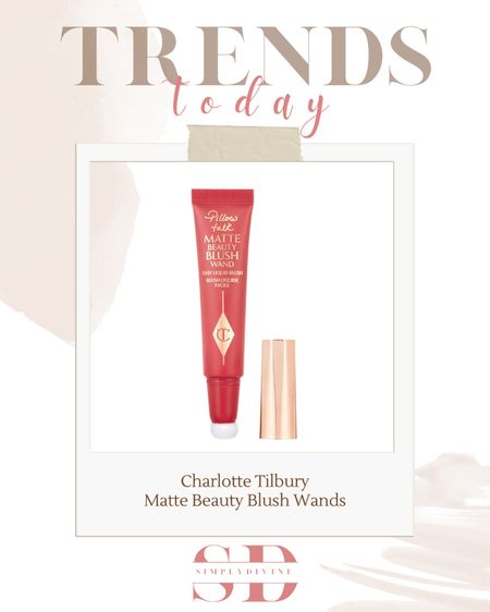 New Charlotte Tilbury matte blush wand!! These colors are gorgeous, and I’m so excited for this new drop! 😍😍

| Sephora | blush | makeup | beauty | new | Charlotte Tilbury | trending | TikTok |

#LTKunder50 #LTKbeauty #LTKstyletip