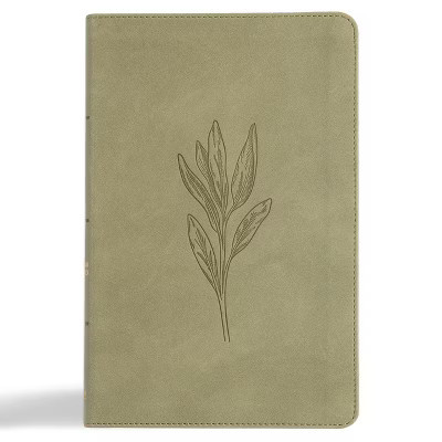 CSB Thinline Bible, Digital Study Edition, Sage Suedesoft Leathertouch - by  Csb Bibles by Holman (Leather Bound) | Target