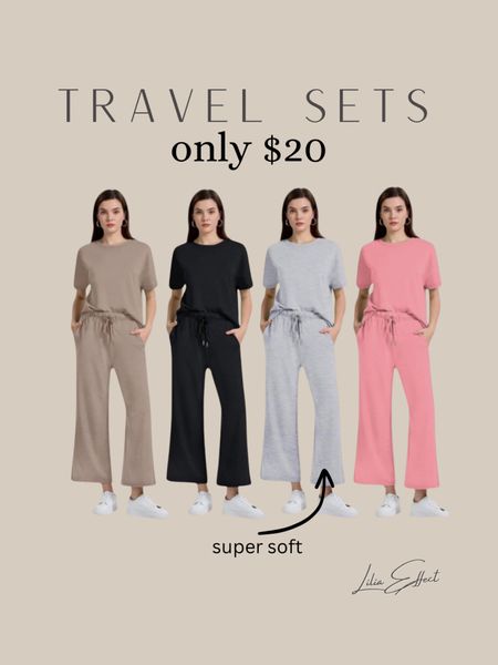 Amazon travel sets on sale!

2 Piece Outfits For Women Loose Pajamas Pullover Tops And Wide Leg Pants Lounge Sets Tracksuit Sweatsuit

#LTKstyletip #LTKsalealert