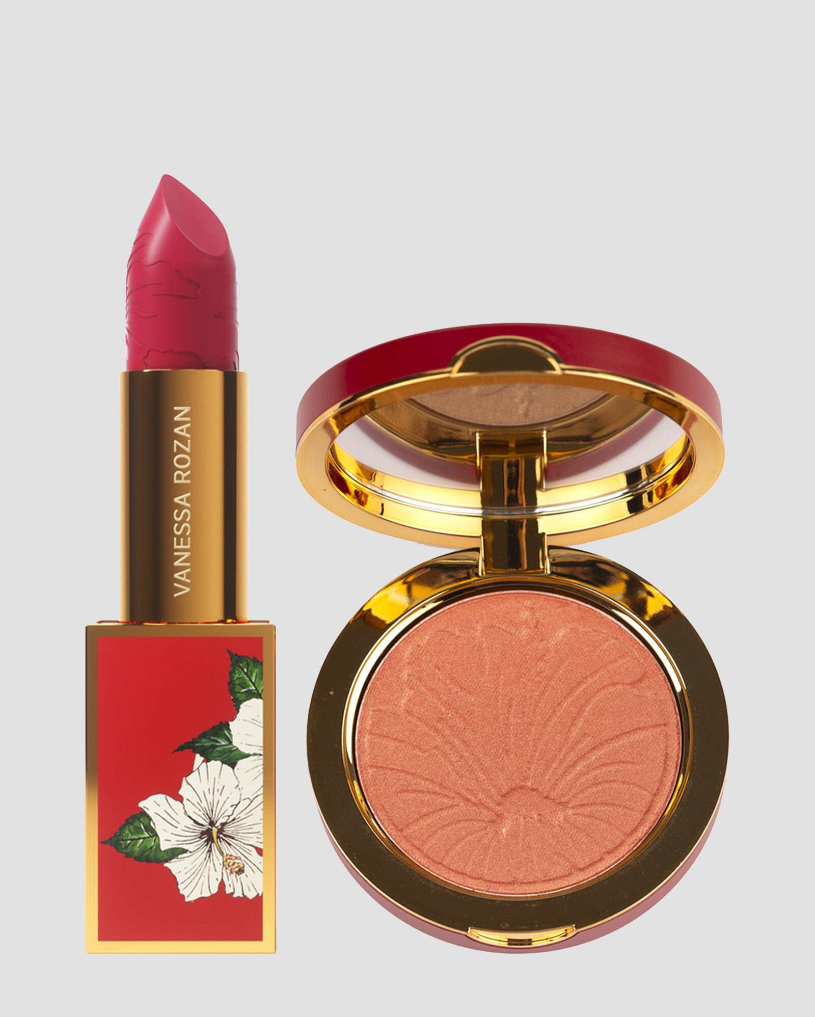 Kit paleta 3x1 Vanessa Rozan 13g + batom bala vermelho 4g | Tracta | Riachuelo (BR)