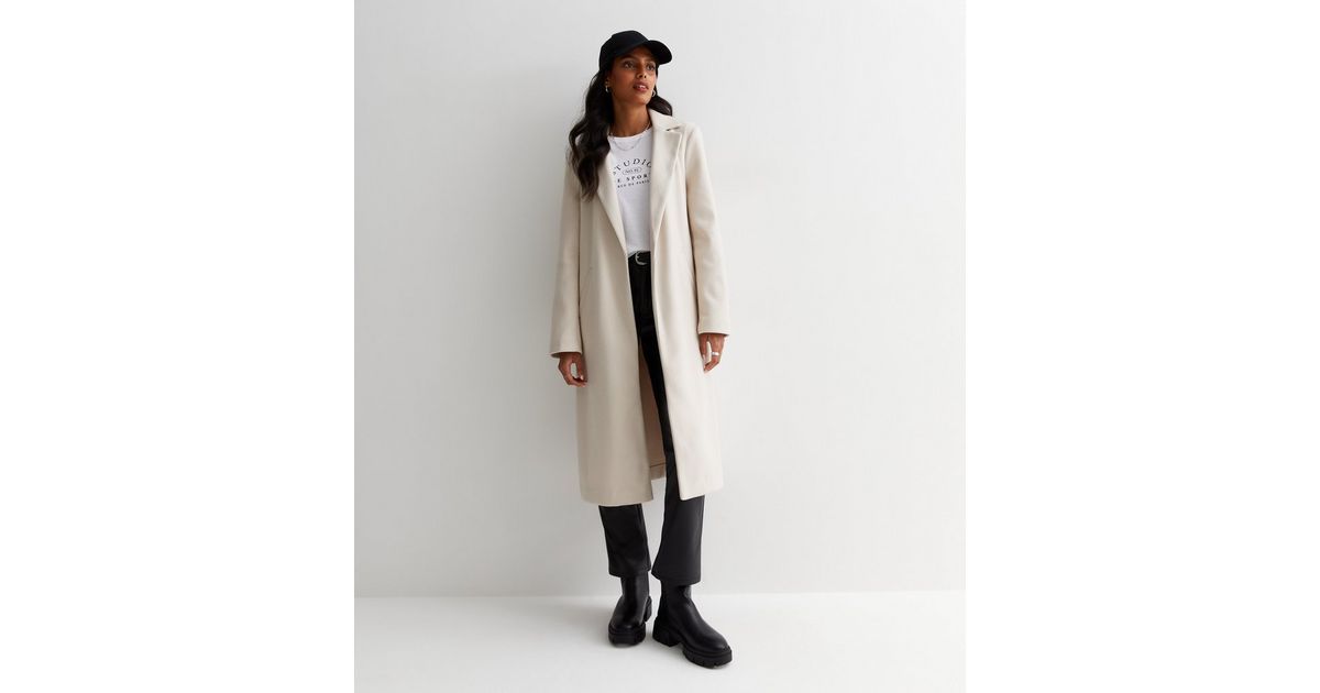 Cream Formal Longline Coat
						
						Add to Saved Items
						Remove from Saved Items | New Look (UK)