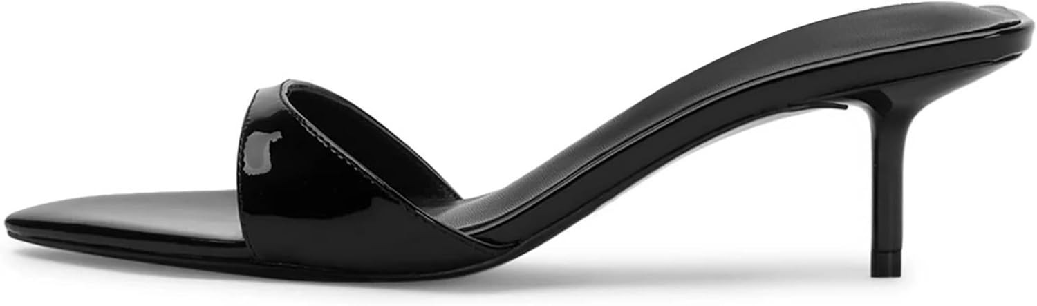 Kitten Heels Mule Heeled Sandals for Women | Amazon (US)