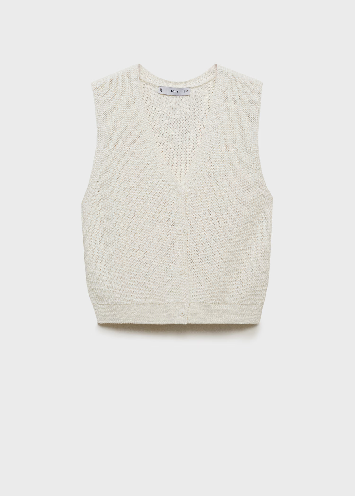 Openwork knitted waistcoat | Mango (US/MX/AU)