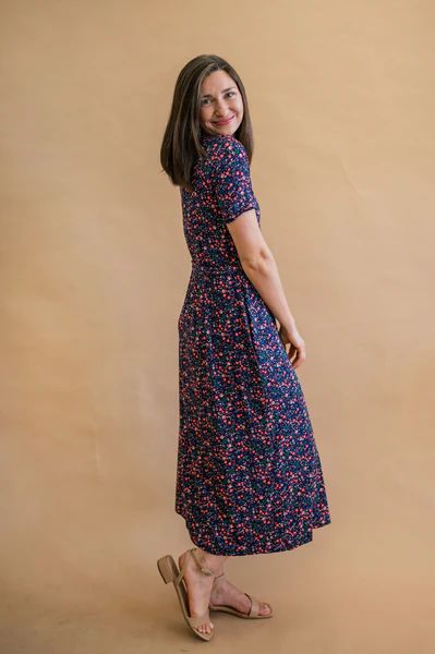 MW Anywhere Henley Dress in Ditsy Floral | Merrick White