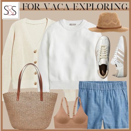 A cardigan with linen shorts is an amazing outfit for spring into summer!  So easy to pack into a suitcase for your warm weather vacation!

#LTKtravel #LTKswim #LTKSeasonal